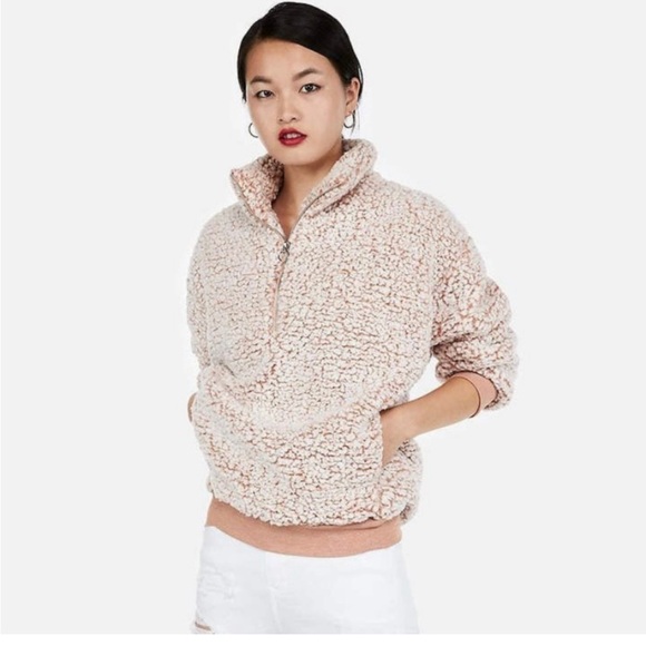 Express fuzzy 1/4 zip Sherpa - Picture 7 of 8